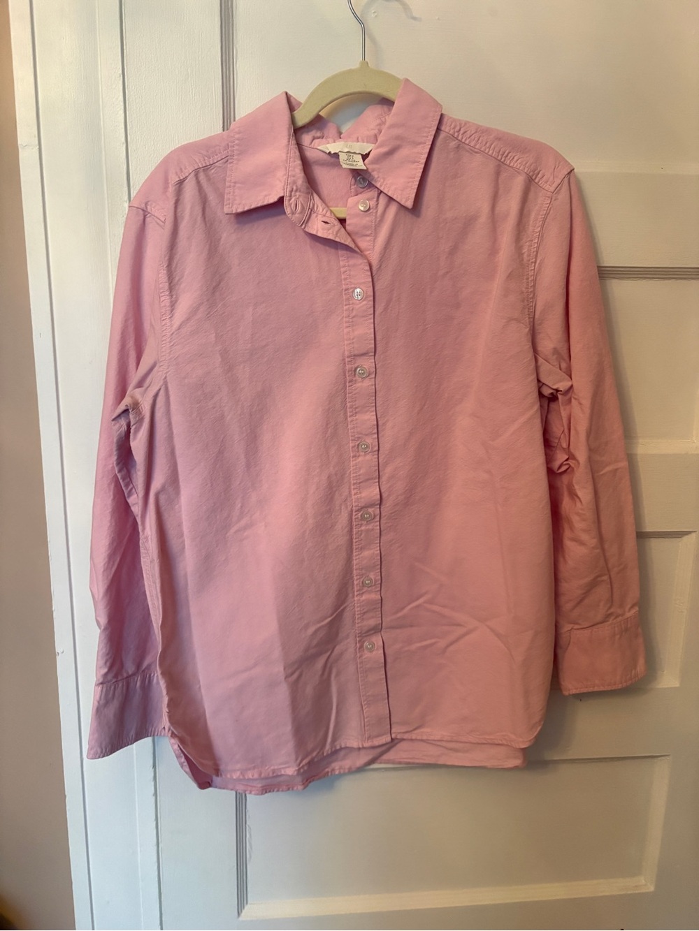 Pink Button-Down Shirt - Classic Long Sleeve